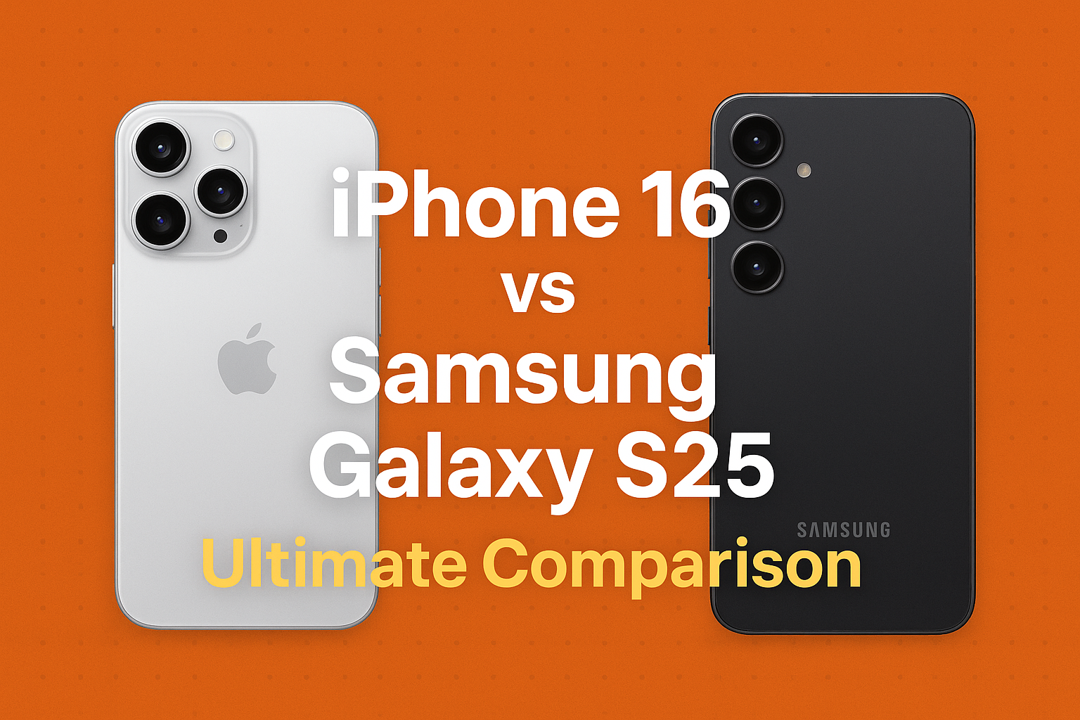 iPhone 16 vs Samsung Galaxy S25 Ultimate Comparison